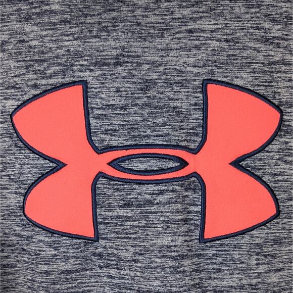 Under Armour ColdGear Fleece Hoodie Sweatshirt Activewear Cozy Blue Pink Medium - Picture 5 of 11